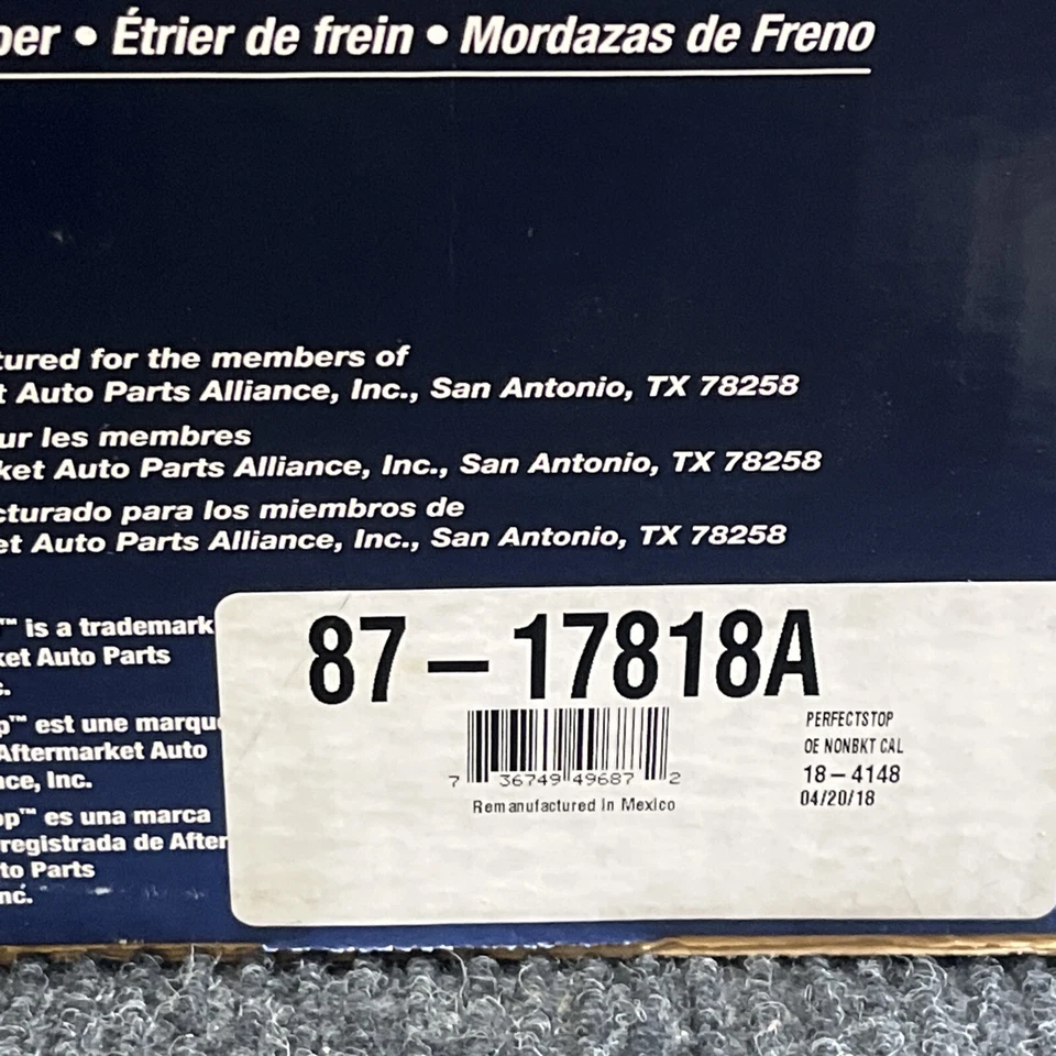 Pinza de freno reconstruida Frt Rt con tracción trasera parada perfecta de BBB Industries 87-17818A Foto 2 de 4