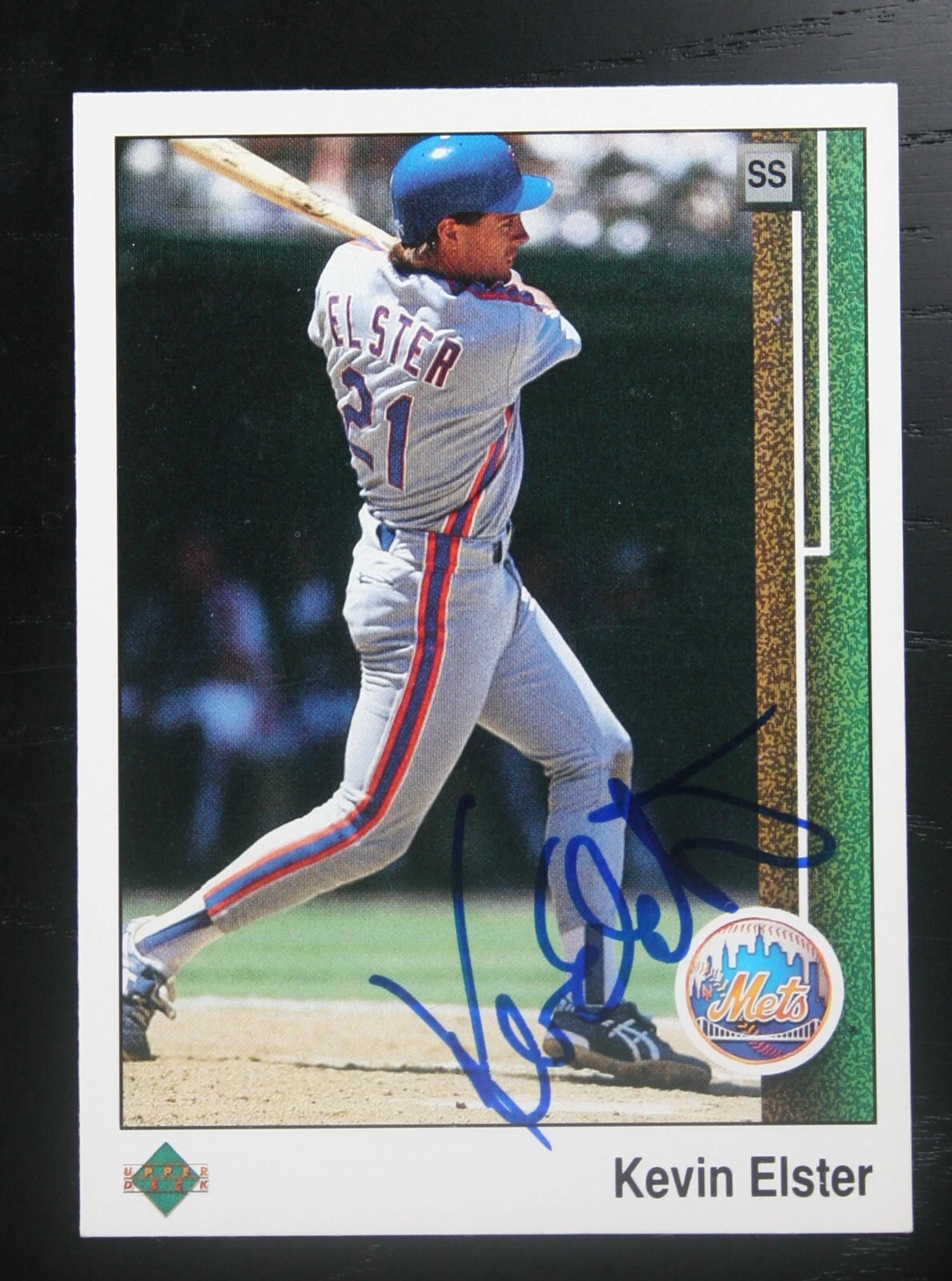AUTOGRAPHED - Kevin Elster Upper Deck #269 New York Mets 1989