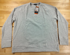 Banana Republic Men  s Long Sleeve Waffle Crew Sweatshirt Gray 2XL