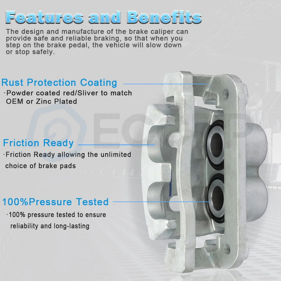 Pinzas de freno delanteras 2 piezas nuevas para Toyota Matrix 2008-2014 Scion xD 2009-2014 Foto 2 de 4