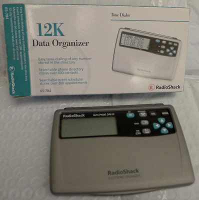 Radio Shack EC-297 12K Data Organizer Tone Dialer 65-784 PLUS Original Box