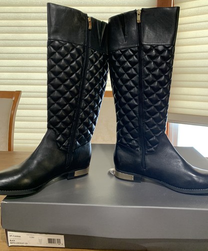 Vince Camuto Quilted Leather Riding 