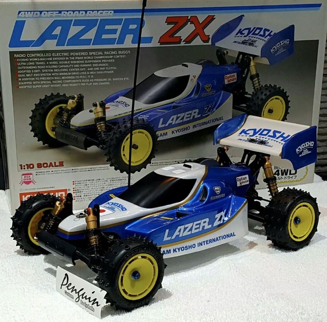Kyosho Lazer Zx Bodyshell Undertray Wing Lexan Reproduction | eBay