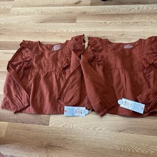 Girls Twin s Shirt Long Sleeves Cat Jack Cotton NWT Size 4/5