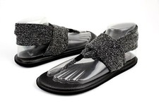 SANUK YOGA SLING 2 KNITSTER STRETCH FABRIC FLIP FLOP SANDALS SIZE 8 US