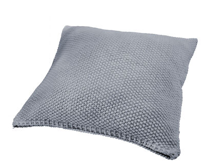 Hahn Primera Strickkissen Kissenbezug Perlmuster 50x50 cm mittelgrau 545001-860