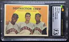 1959 Topps #166 Destruction Crew CSG 7.5 with 2 HOFers and Colavito   Sharp Card