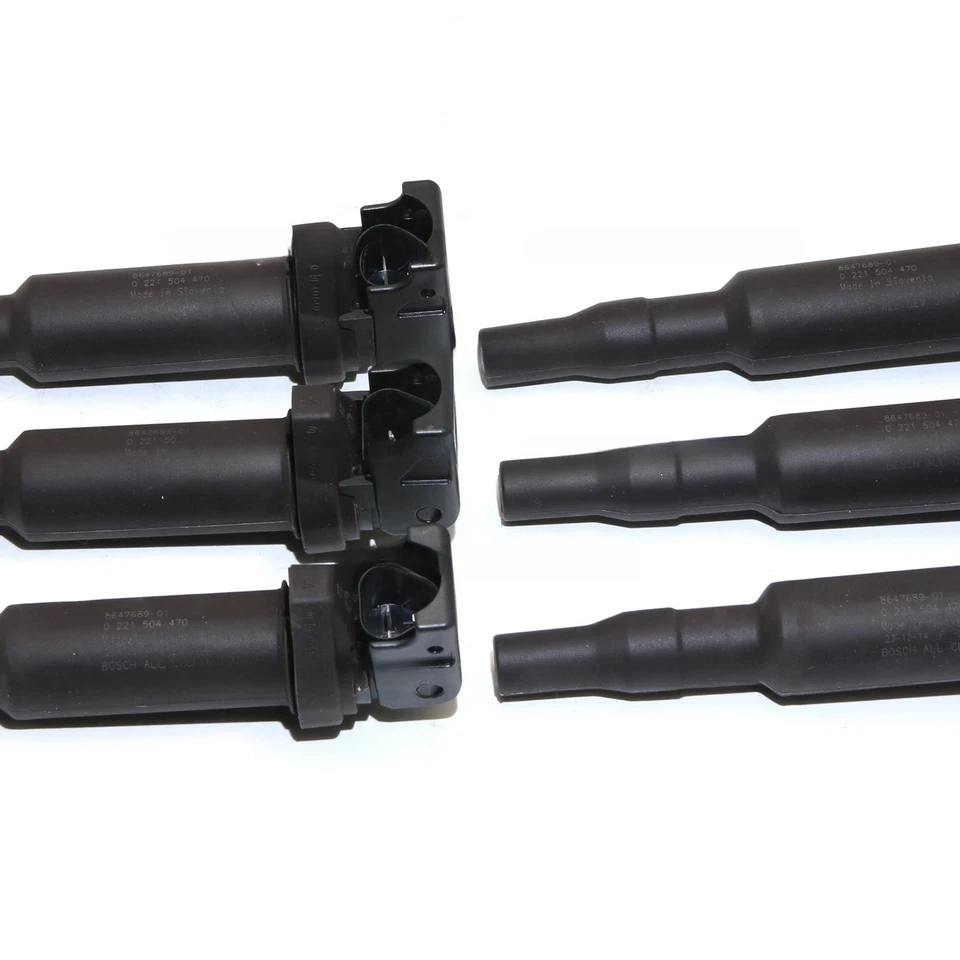 6x Bobina de encendido 0221504470 para Bosch BMW 325i 328i 335 525 528 530 535 X3 X5 X6 Foto 4 de 4