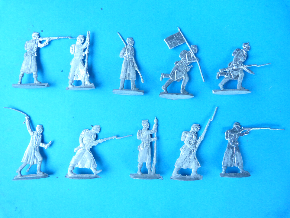 Figurines étain à Peindre - Armée Suédoise 1756 - Infanterie - 31 Pièces - 30mm