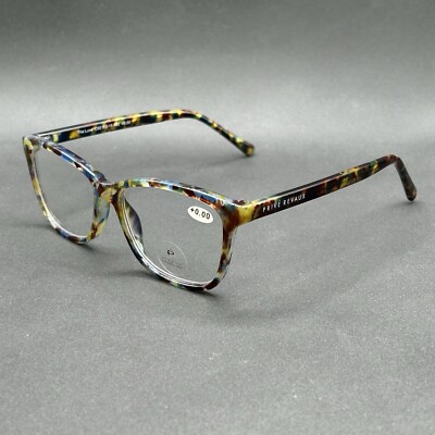Prive Revaux The Luxe +0.00 Blue-Light Reading Glasses Variegated 53-15-140 NWOT