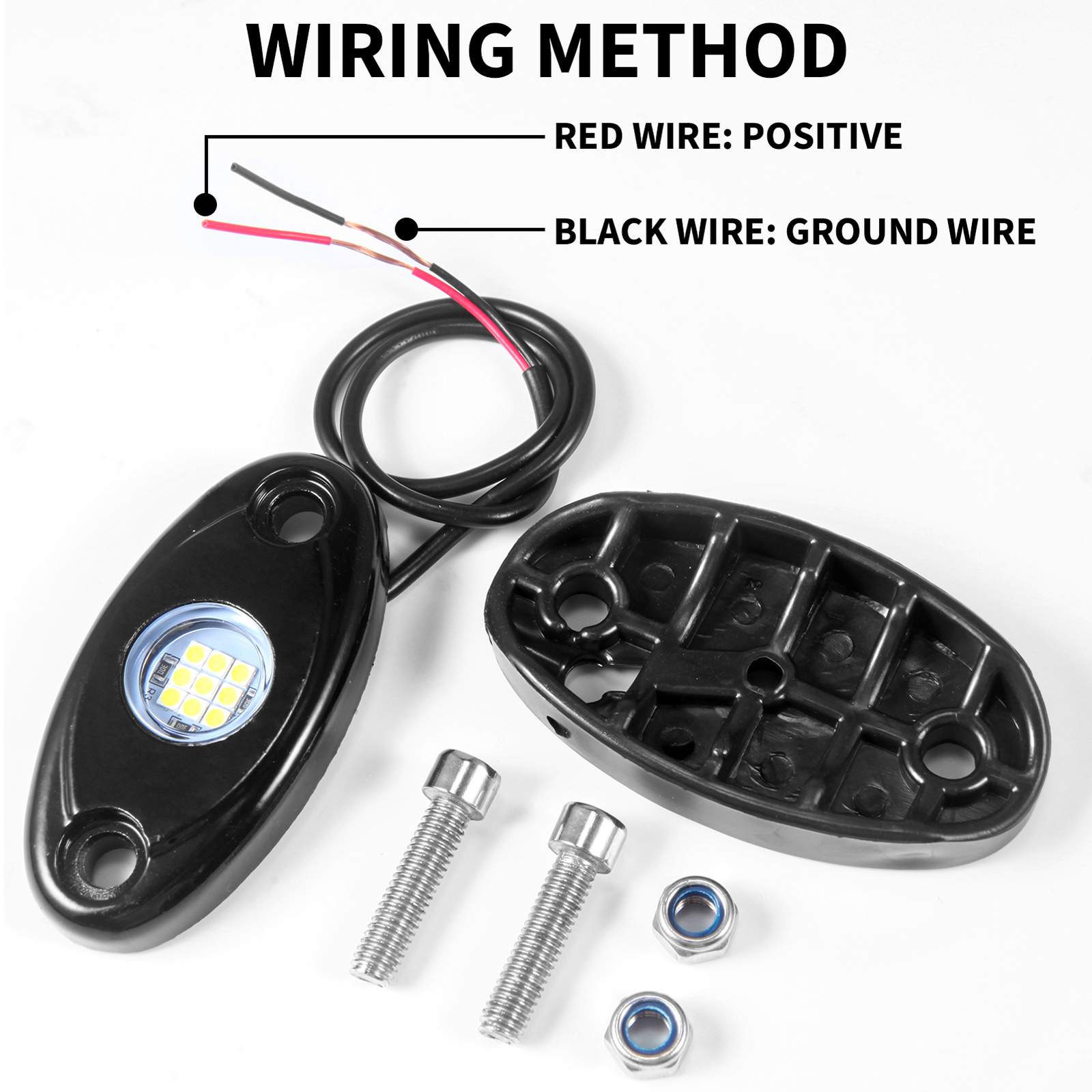 4X White Oval Marine Boat LED Stern Lights Cabin Deck Courtesy Light Waterproof