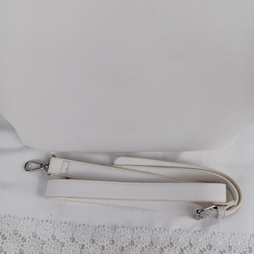 Charming Charley White Large Tote Clutch Shoulder Purse Bag - Picture 2 of 15