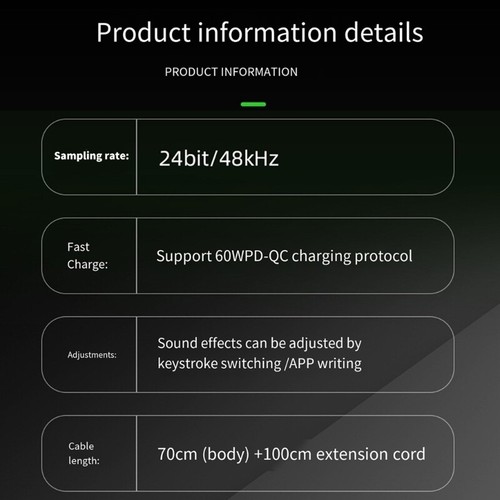 GS20 Type C/USB Mini Sound Card 7.1 Channel External with Virtual Surround Sound - Afbeelding 5 van 8