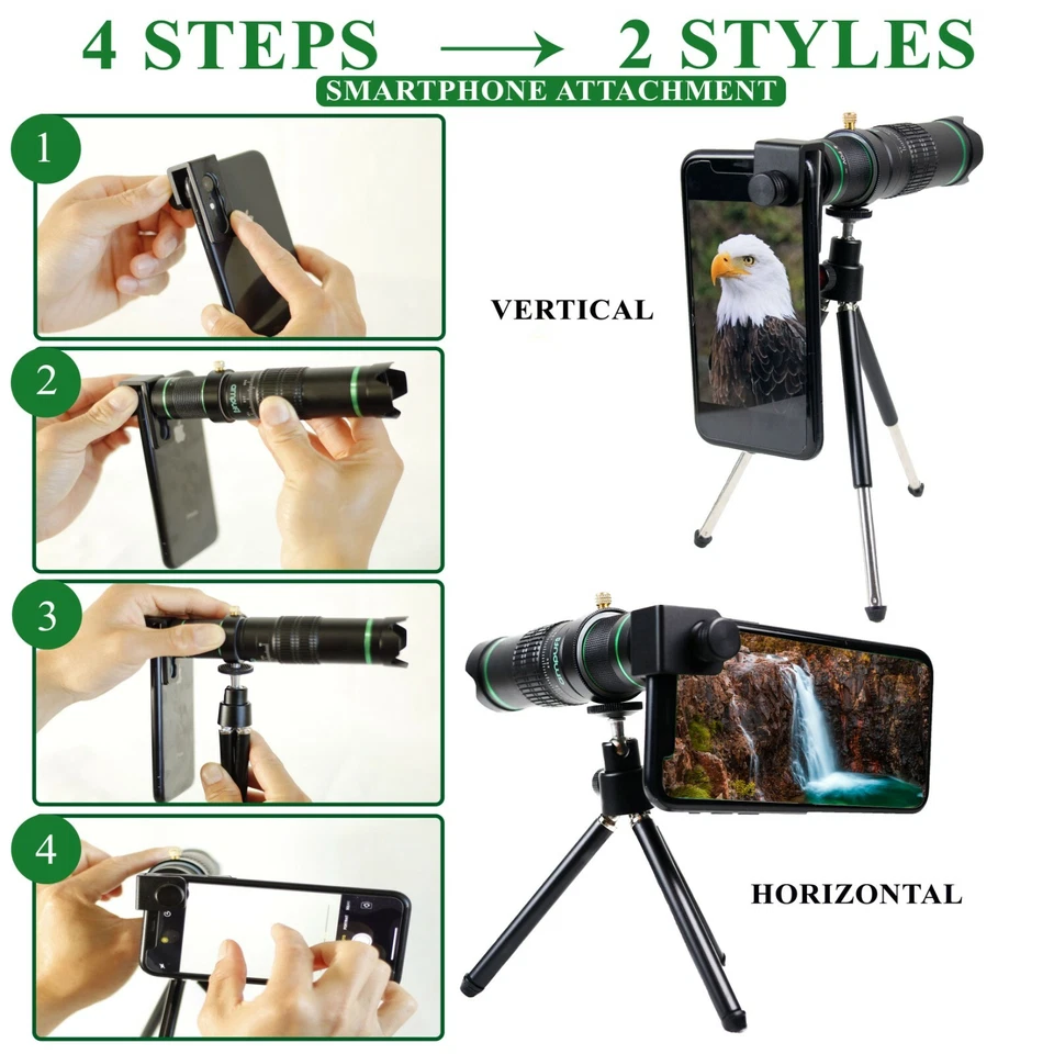 Ampufi Monocular Telescope - High Power 22X Zoom With Smartphone Holder  - Image 2 of 4