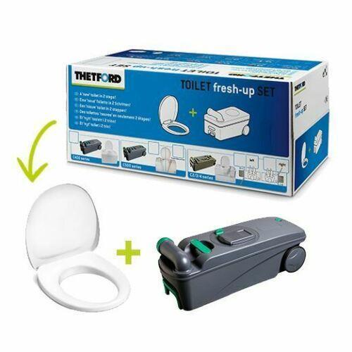 Thetford Replacement Toilet C400 Cassette Seat Fresh Up Kit Caravan Motorhome