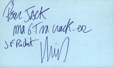 Jean-Francois Richet Signed Auto 3x5 Index Card Killer Instinct