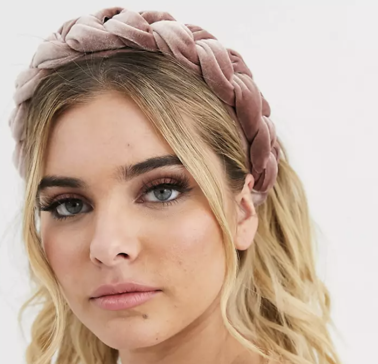 Women Twist Braid Hairband Twist Jewelled Headband Girl Hair Band Wide