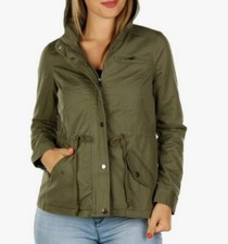 Outer Edge Olive Green Khaki Anorak Hooded Ja...