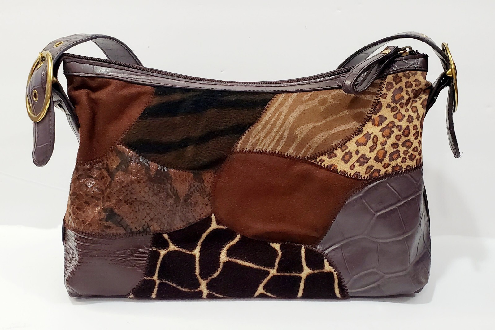 RELIC Purse/Handbag Patchwork Single Strap - Brown - image 4