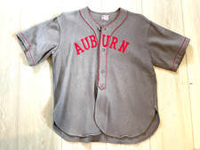 Vintage 1920's Auburn University Tigers Game Used Worn Flannel Baseball Jersey