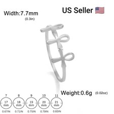 Amulet Egypt Ankh Cross Ring Stainless Steel Finger Rings Retro Jesus Key Life