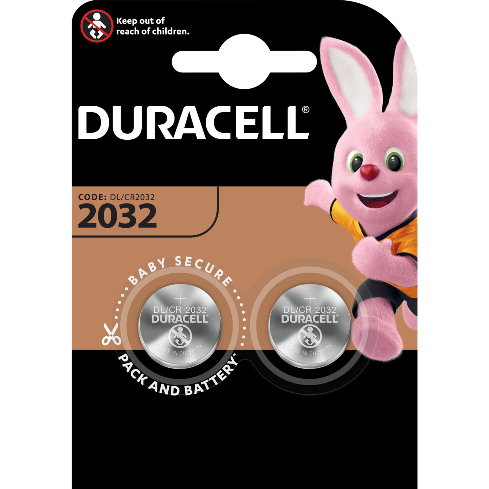 Thumbnail - Duracell Typ 2032 Lithium Knopfbatterie, Batterie, Schwarz