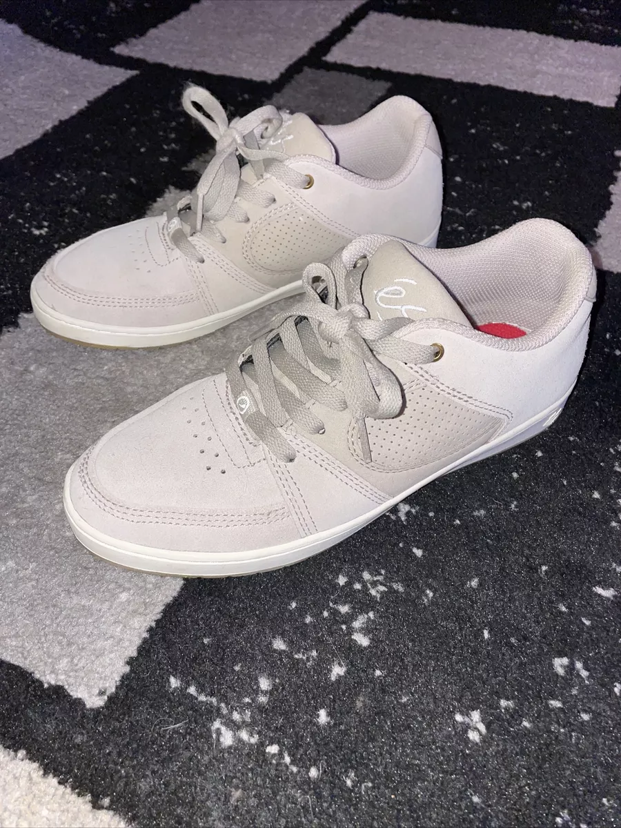 Es Accel Slim Men s Skateboarding Skate Shoes Beige Tan Khaki Red