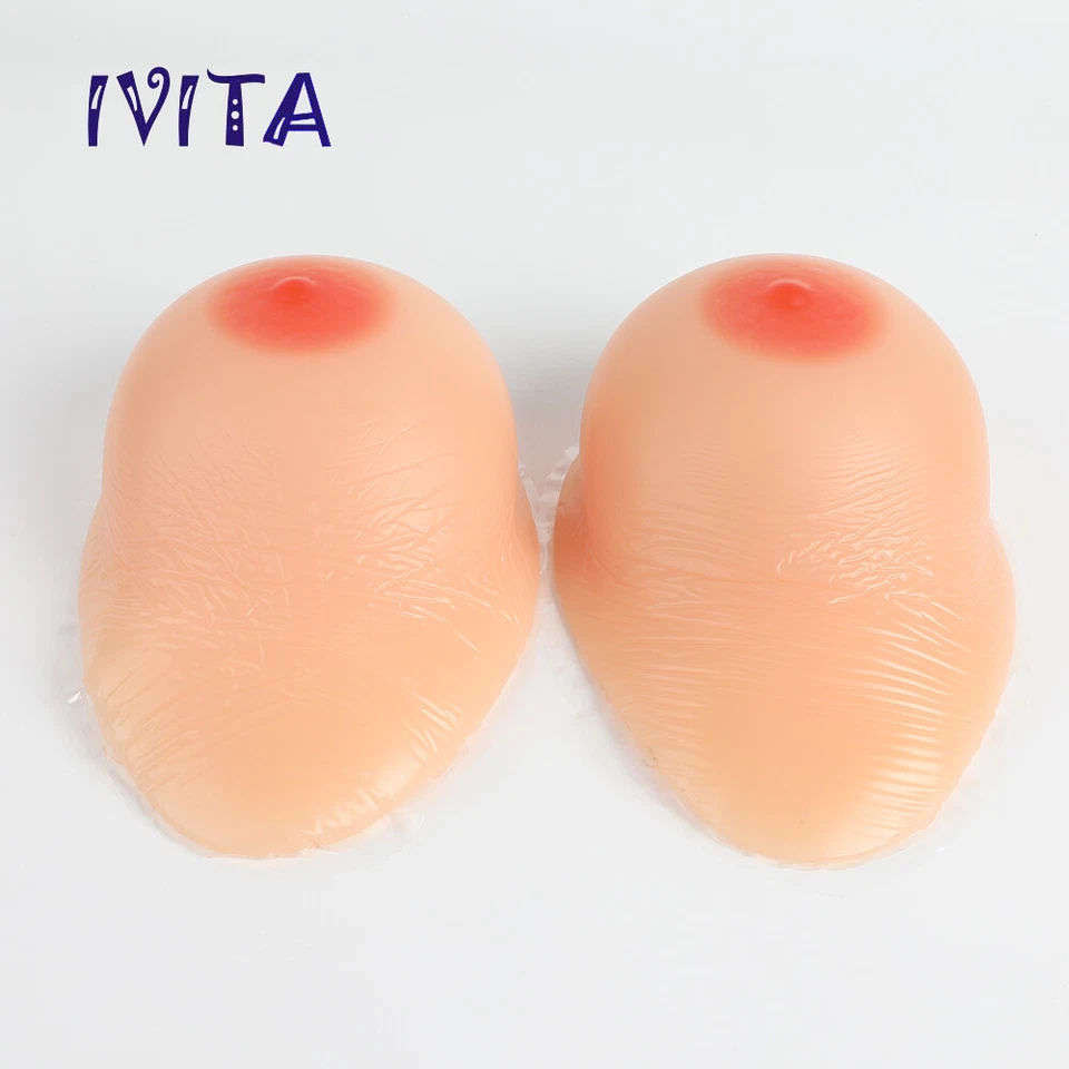 IVIAT E Cup Selbstklebend Silikonbrüste BH-Einlagen Brüste 3XL Fake Brüste CD - Bild 4 von 4