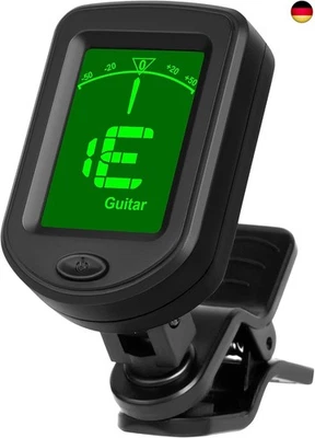 AMFUN Stimmgerät Gitarre, Clip Tuner, Clip-On Chromatisches Stimmgerät, S