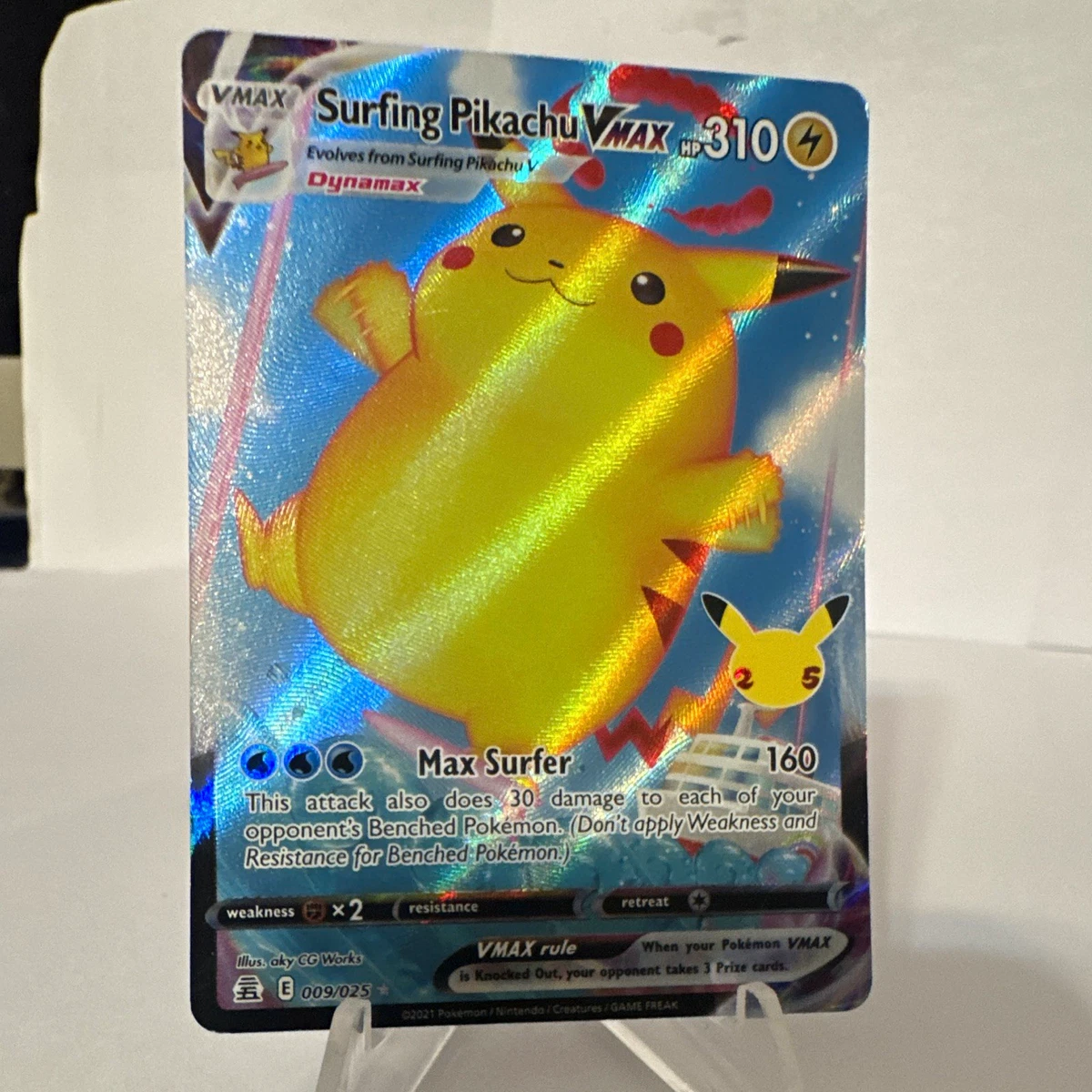 25+ Surfing Pikachu VMAX 009/025 Celebrations for sale | Updated
