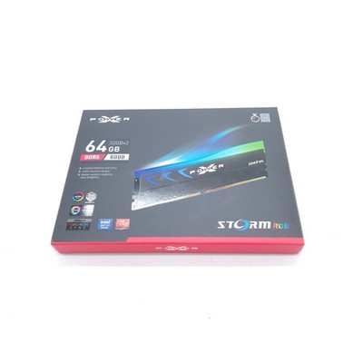 64GB (2x32GB) DDR5-6000 CL30 1.35V Silicon Power XPOWER Storm RGB Desktop, NEW