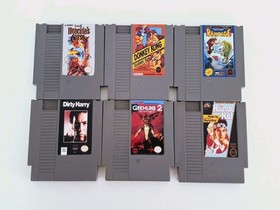 Lot Of 6 Nintendo NES Games W/ Replacement Labels; Castlevania III, Donkey Kong