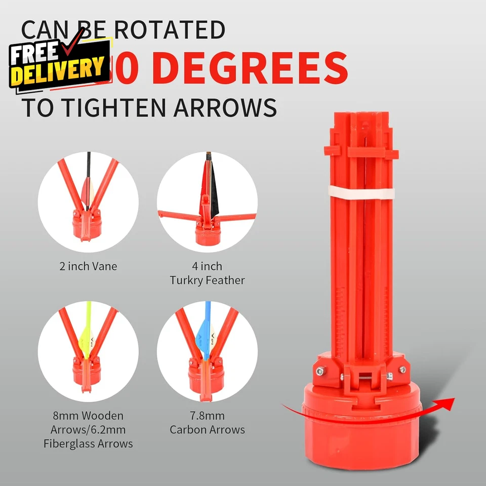 Kit de plantilla y removedor de tiro con arco herramienta de flecha de torre de hélice ajustable Foto 2 de 4