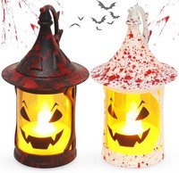 Halloween Deko KüRbis LED Kerzen Flammenlos Batteriebetrieben FüR Drinnen