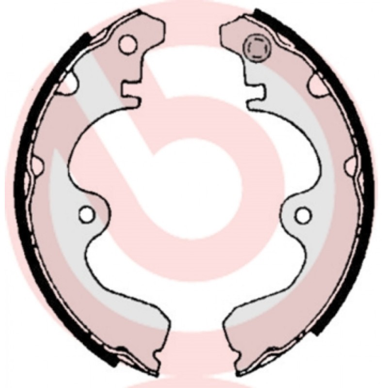 BREMBO S 83 532 Brake Shoe Set Rear for Toyota Starlet