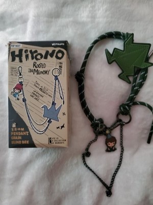 Popmart Hirono Green/Black Rope Chain Necklace Frog Animal Charm Pendant Toggle
