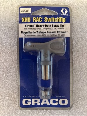 Graco XHD621 Rac SwitchTip Xtreme Heavy-Duty Spray Tip 7250 psi