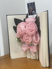 Light Pink Peony Book Bouquet