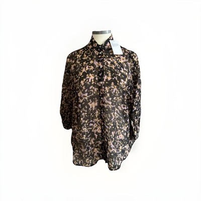 Stockholm Atelier & Other Stories- Bluse mit Muster , transparent, Gr S, Neu (O)