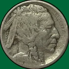 1913 Type 1 Raised Ground Buffalo Nickel Very Good VG Coin #34139