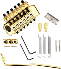 Gold Electric Guitar Tremolo Bridge Set for Floyd Rose Double Locking