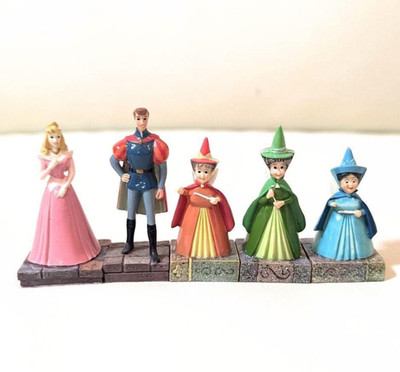 Sleeping Beauty 1959 Tiny Kingdom Aurora Prince Philip Fauna Flora Figure Disney