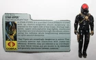 1988 G.I. JOE STAR-VIPER v.1 with File Card - COMPLETE