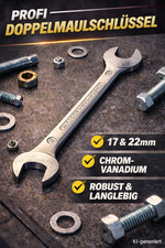 Doppelmaulschl&uuml;ssel Gabelschl&uuml;ssel  17 / 22 mm Chrom Vanadium RESTPOSTEN