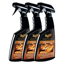 3x Meguiars Gold Class Leather Conditioner 473ml Leder Sitze nachhaltige Pflege