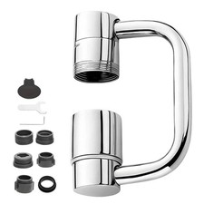 U Shaped Faucet Extender, Universal 360 Rotatable Faucet Aerator Extension R...