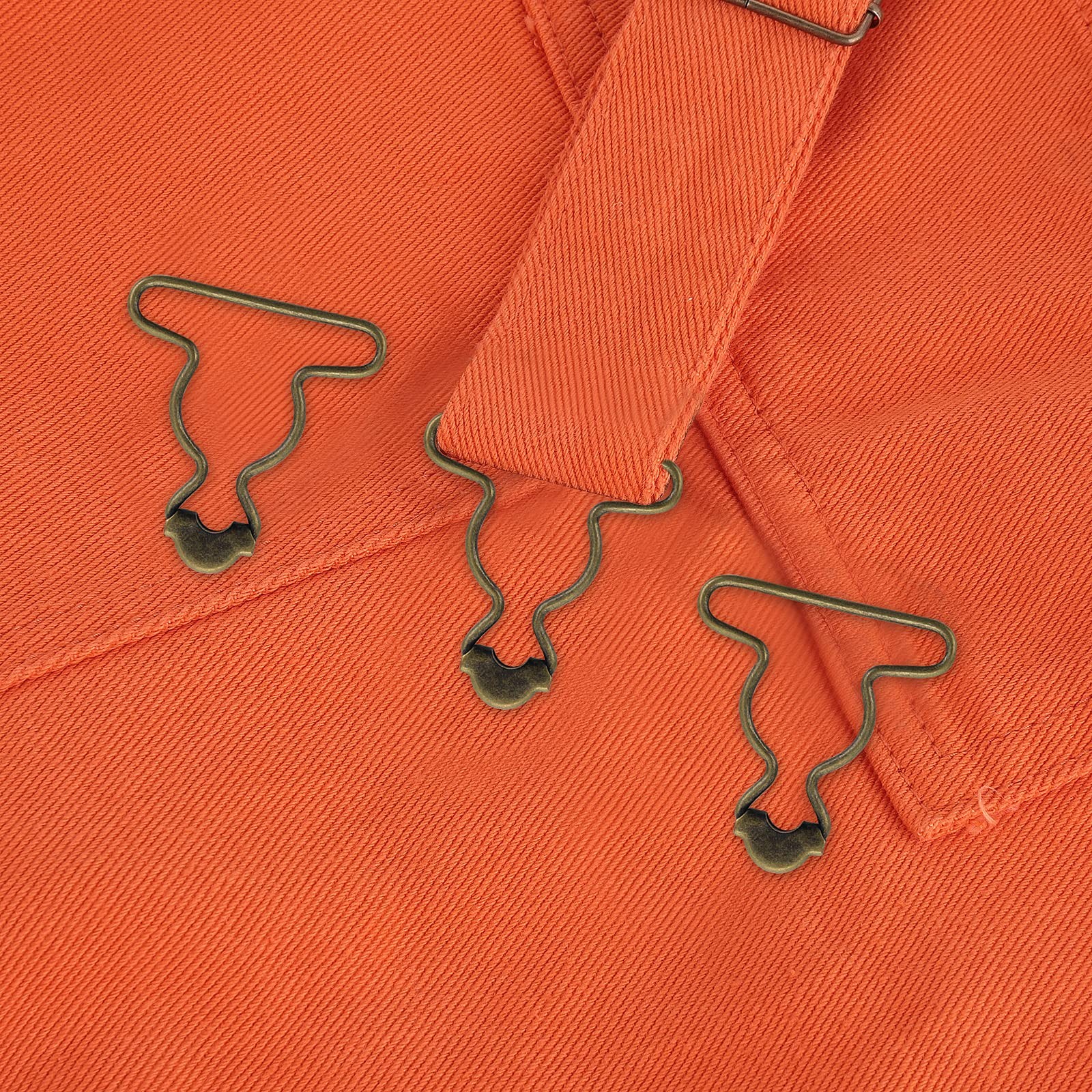 Lusofie 20Pcs Dungaree Suspender Clips Overall Buckles 1.5 Inch Wide Bottom G...