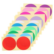 60 Sheets Round Color Sticker Dots 4 Inch Coding Color-coded File Labels