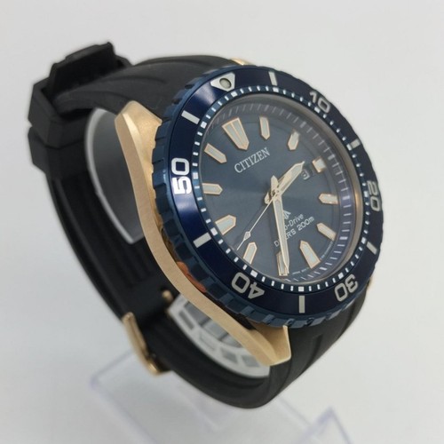 Citizen Promaster E168-003FR08 Eco-Drive Plongeurs 200m Date Solaire Montre Auth - Photo 3 sur 5