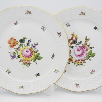 Herend Bouquet BHR 25.5cm Dinner Plate 25.5cm Set of 2 Hand
